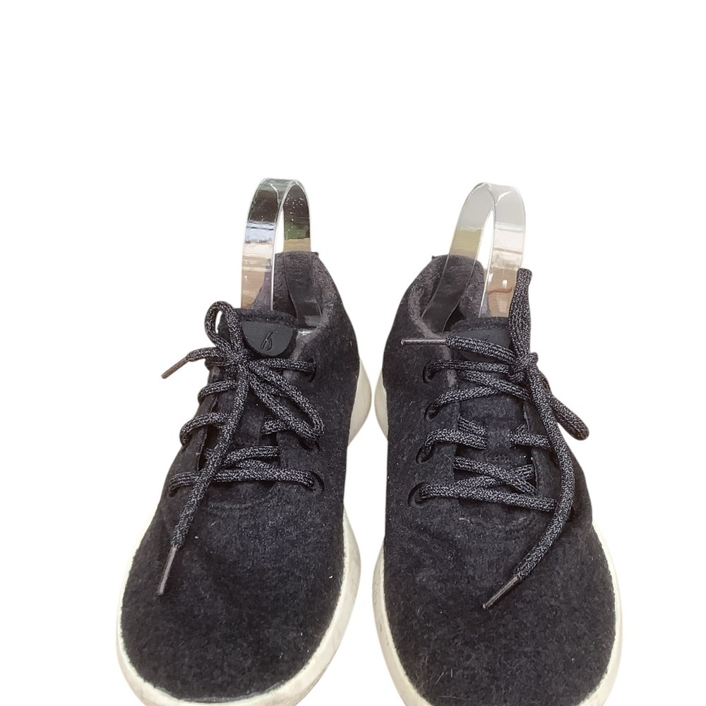 Allbirds Wool Runners Black Lace-Up Sneakers Size 9 M Lightweight Comfort - Picture 3 of 9